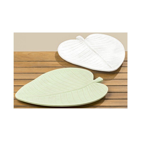 Zestaw 2 półmisków dekoracyjnych Boltze Leaf, 38 cm