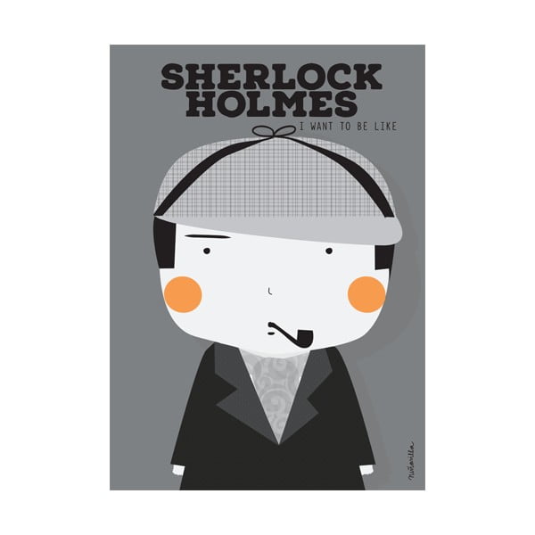 Plakat NiñaSilla Sherlock Holmes, 21x42 cm