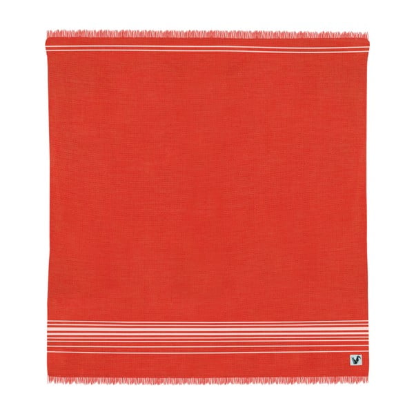 Czerwony ręcznik Origama Flat Seat, 200x200 cm