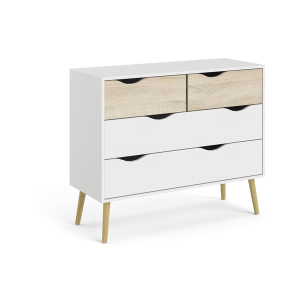 Biała komoda Tvilum Oslo, 99 x 82 cm-image-3