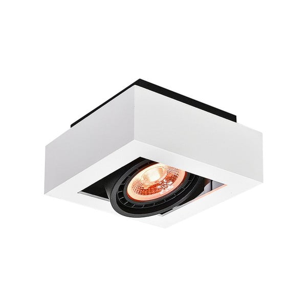 Biała lampa sufitowa z metalowym kloszem 18,5x18,5 cm Loid – GTV