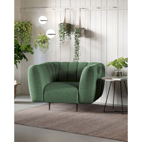 Ciemnozielony fotel Shel – Ghado-image-1