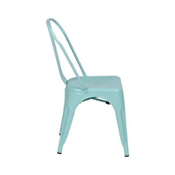 Turkusowe metalowe krzesła zestaw 2 szt. – Ixia-image-3