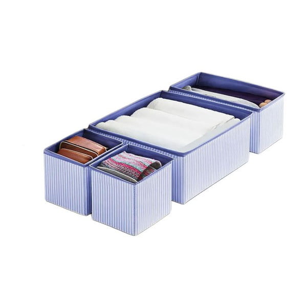 Tekstylne organizery do szuflady zestaw 4 szt. – Mioli Decor