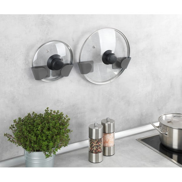 Samoprzylepne uchwyty z tworzywa sztucznego do pokrywek zestaw 8 szt. – Wenko-image-3