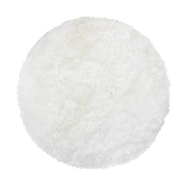 Biały ręcznie tkany dywan Kayoom Plaza 222 Weich, ⌀ 160 cm