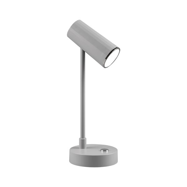 Jasnoszara lampa stołowa LED ze ściemniaczem (wys. 28 cm) Lenny – Trio-image-2