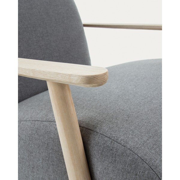 Szary fotel Meghan – Kave Home-image-1