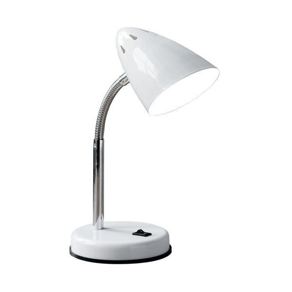 Biała lampka stołowa Premier Housewares Flexi Desk
