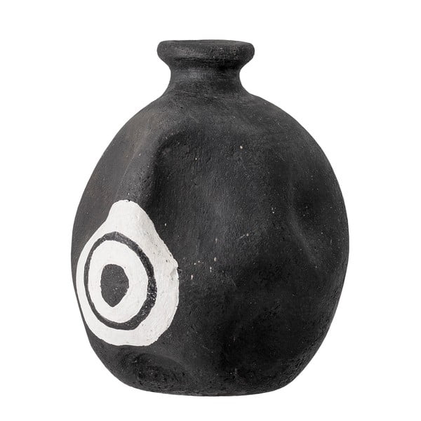 Czarny dekoracyjny wazon z terakoty Bloomingville Mika, wys. 14 cm-image-3