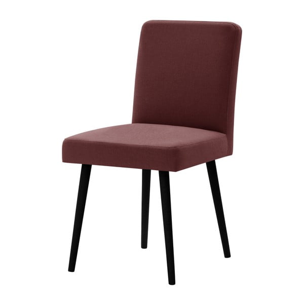 Ceglaste krzesło z czarnymi nogami Ted Lapidus Maison Fragrance