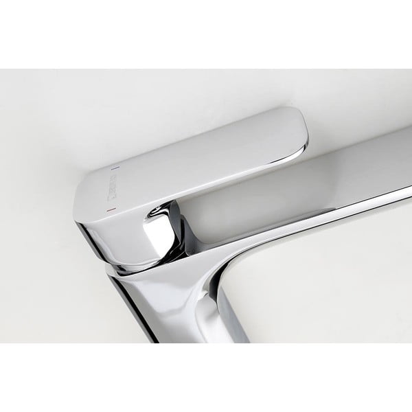 Bateria umywalkowa stojąca w kolorze srebra z połyskiem Spy – Sapho-image-2