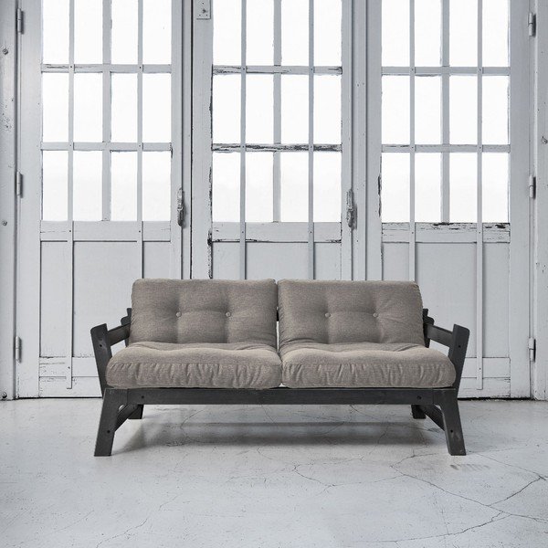 Sofa rozkładana Karup Step Black/Granite Grey-image-1