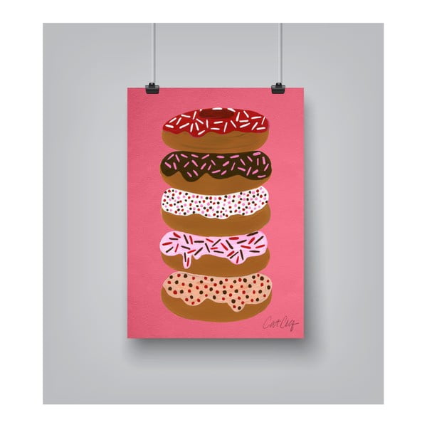 Plakat Americanflat Stacked Donuts by Cat Coquillette, 30x42 cm