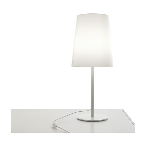 Biała lampa stołowa Pedrali L001TA/A