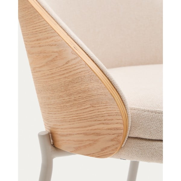Beżowo-jasnonaturalny hoker (wysokość siedziska 65 cm) Eamy – Kave Home-image-4
