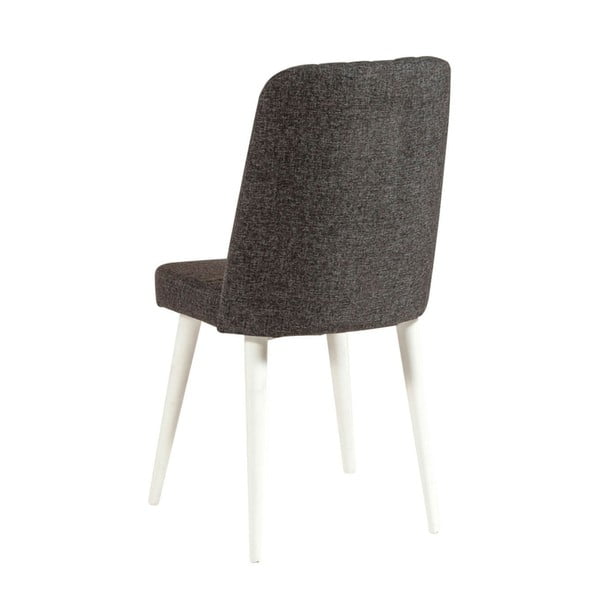 Antracytowe aksamitne krzesło Stormi Sandalye – Kalune Design-image-1