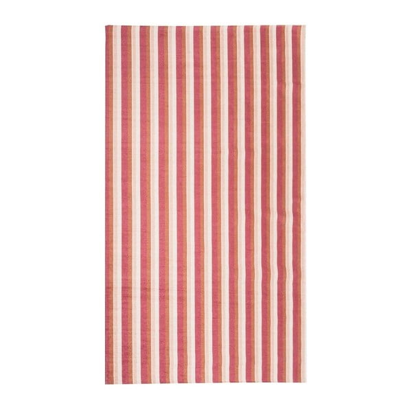 Pomarańczowoczerwony dywan Floorita City Loft Stripes, 80x130 cm