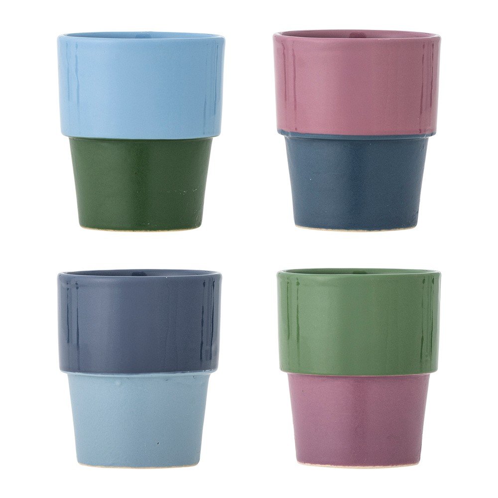 Kamionkowe filiżanki zestaw 4 szt. do cappuccino 150 ml Ewan – Bloomingville