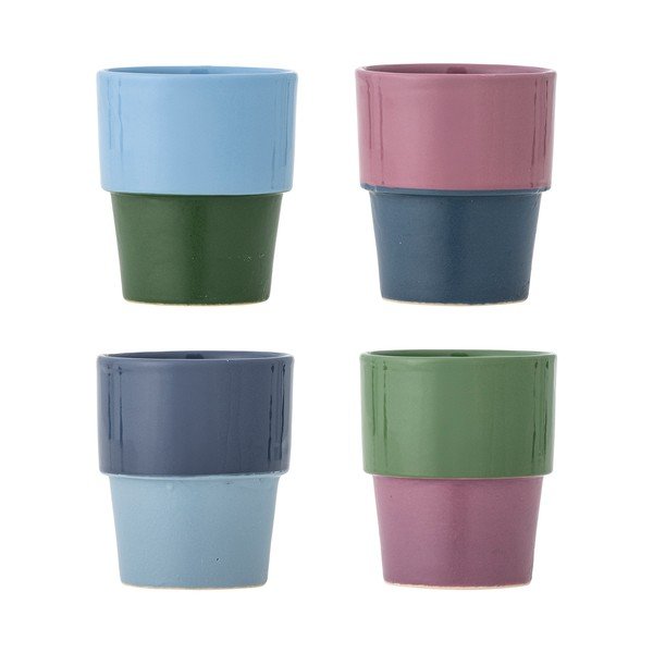 Kamionkowe filiżanki zestaw 4 szt. do cappuccino 150 ml Ewan – Bloomingville