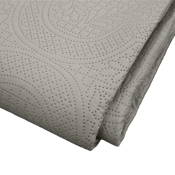 Szary zestaw narzuty na łóżko i poszewki na poduszkę z mikrowłókna 240x260 cm Romane – douceur d'intérieur-image-2