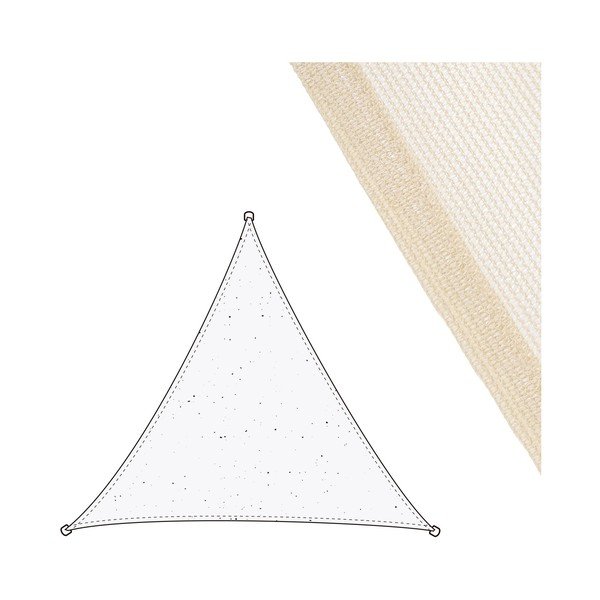 Beżowy żagiel przeciwsłoneczny 300x300 cm – LDK Garden-image-1