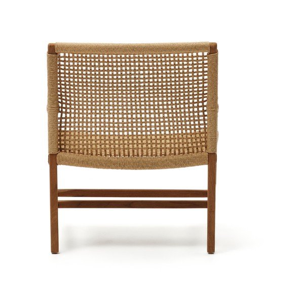 Drewniany fotel ogrodowy w naturalnym kolorze Sabolla – Kave Home-image-4