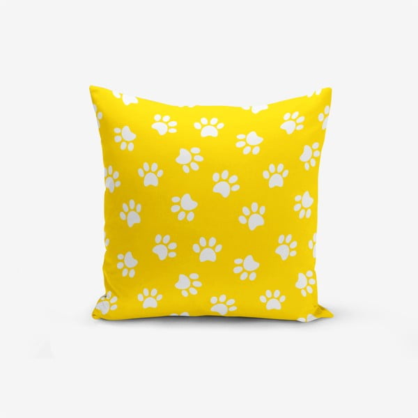 Żółta poszewka na poduszkę z domieszką bawełny Minimalist Cushion Covers Yellow Background Pati, 45x45 cm