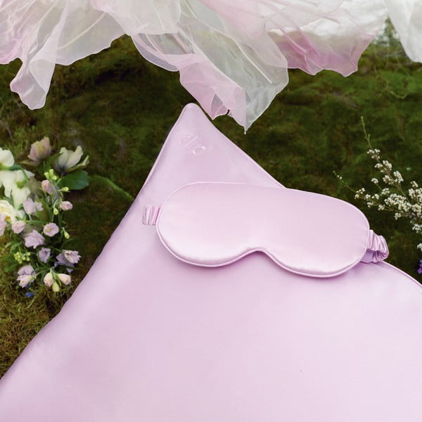 Lawendowa jedwabna opaska na oczy Contour Wildflower – slip-image-4