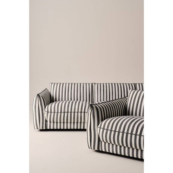 Czarno-biała sofa 264 cm Molton – Jotex-image-2
