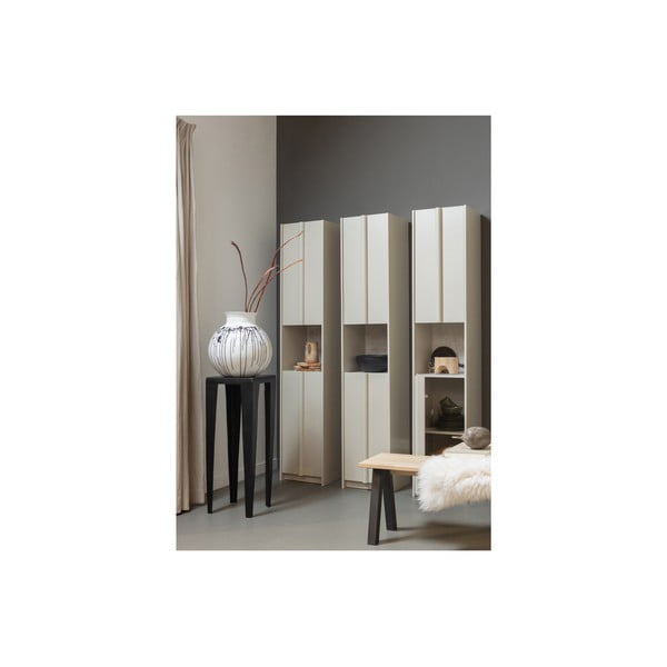 Kremowa szafka modułowa z litego drewna sosnowego 40x210 cm Basu – WOOOD-image-1