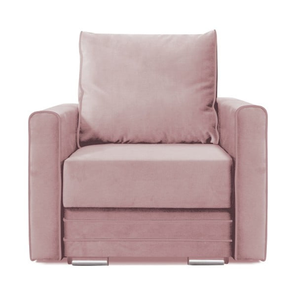 Różowy fotel Mazzini Sofas Sandra