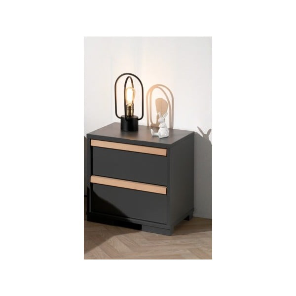 Ciemnoszara dziecięca szafka nocna London – Vipack-image-3