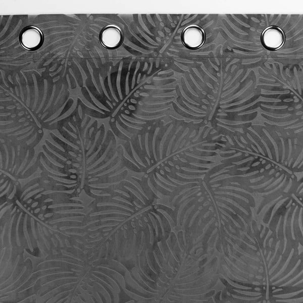Antracytowa aksamitna zasłona 140x240 cm Analia – douceur d'intérieur-image-2