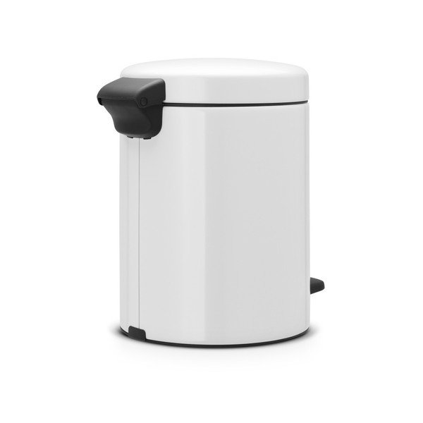 Biały kosz na śmieci z pedałem Brabantia Newicon, 5 l-image-2