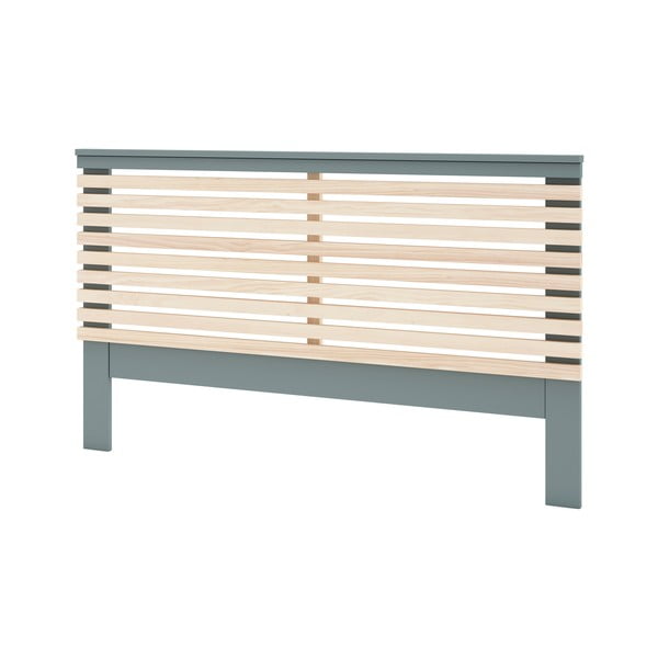 Zagłówek w dekorze sosny w naturalnym kolorze/szarozielony 163x100 cm Estefania – Marckeric-image-2