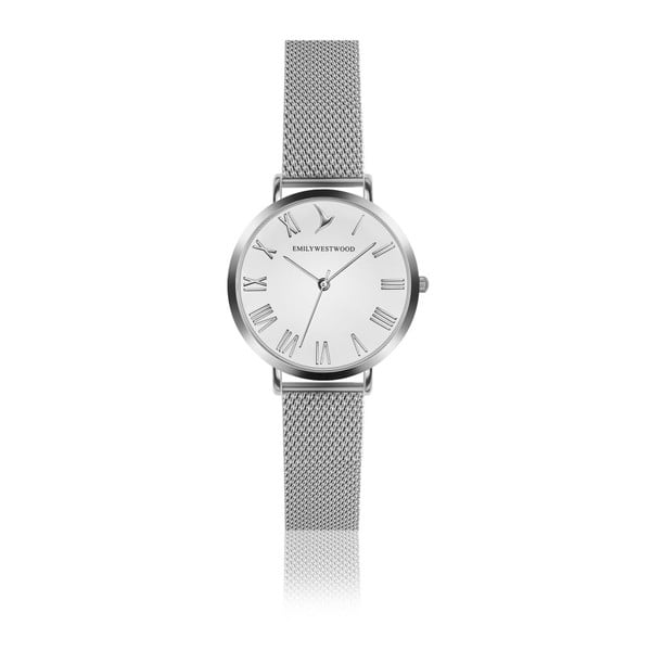 Zegarek damski z paskiem ze stali nierdzewnej w srebrnym kolorze Emily Westwood Oldtown