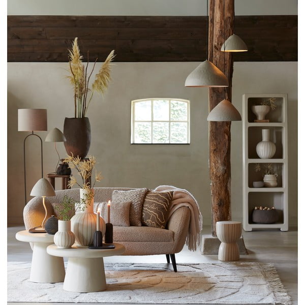 Beżowy okrągły stolik ø 70 cm Kulona – Light & Living-image-1