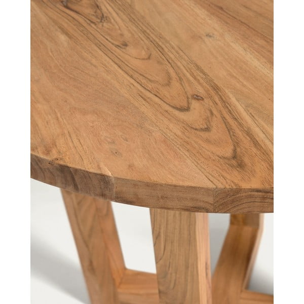 Okrągły stół z litego drewna akacjowego ø 90 cm Nahla – Kave Home-image-4