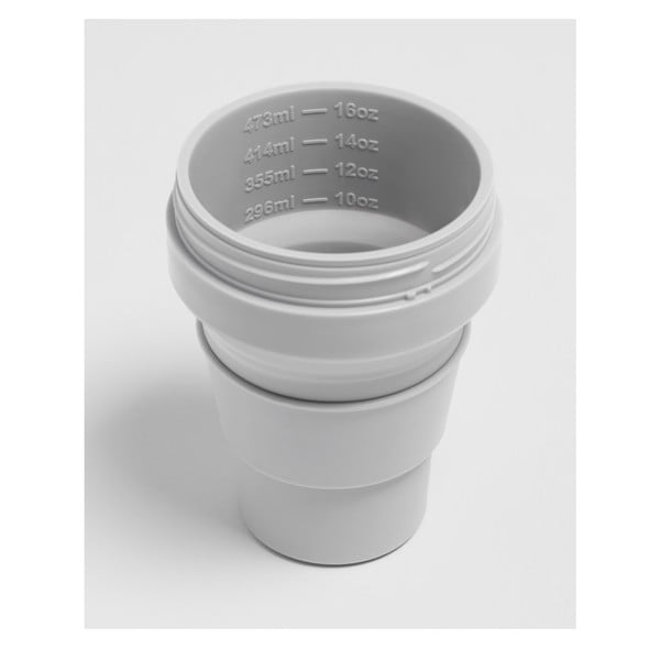 Szary składany kubek Stojo Biggie Cashmere, 470 ml-image-4