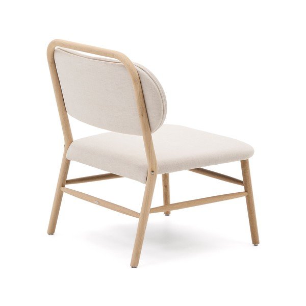 Beżowy fotel z tkaniny szenilowej Helda – Kave Home-image-4