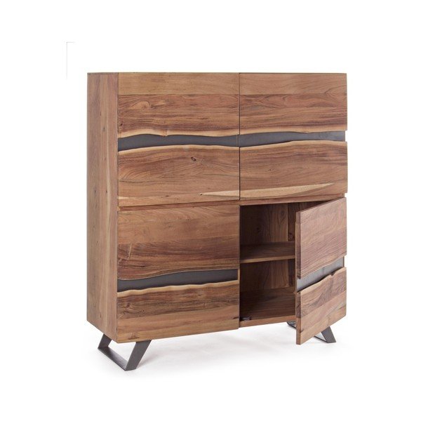 Komoda z drewna akacjowego Bizzotto Aron, szer. 118 cm-image-3