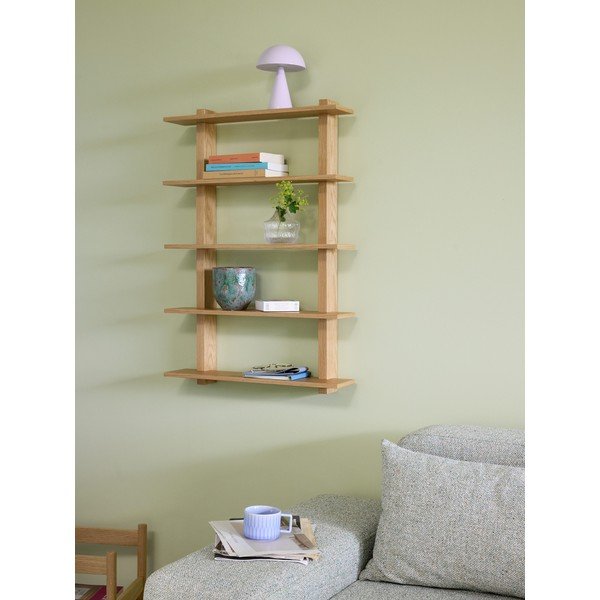 Wielopoziomowa półka w dekorze dębu w naturalnym kolorze 60 cm Simple – Hübsch-image-1