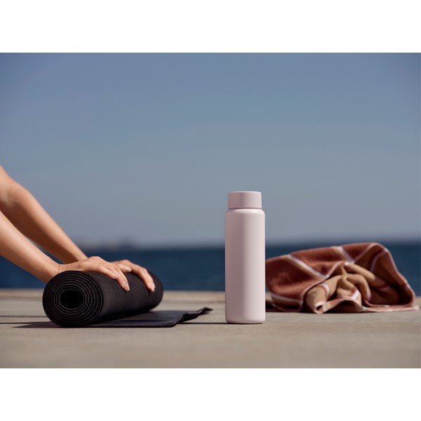 Jasnoróżowy kubek termiczny ze stali nierdzewnej 650 ml Singles – Zone-image-2