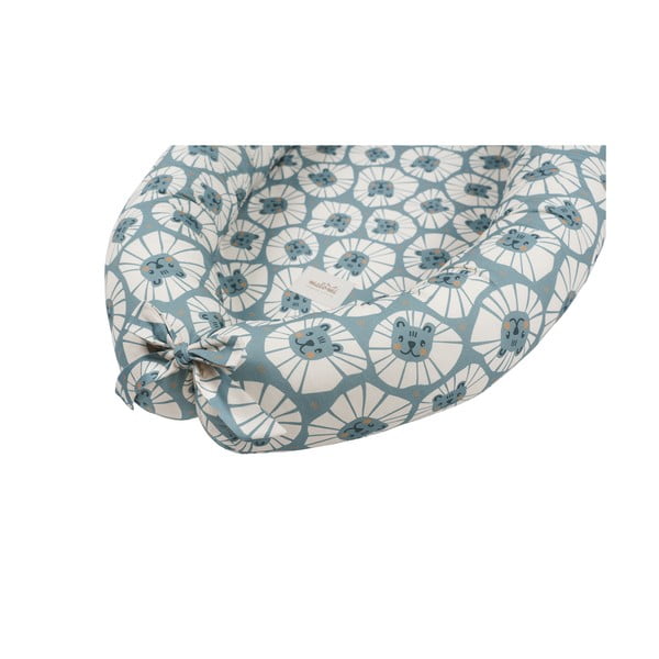 Niebieski kokon dla niemowląt Denim Lions – Malomi Kids-image-2