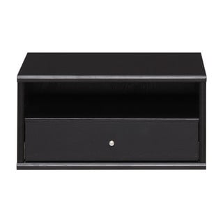 Czarna wisząca szafka nocna z półką Mistral – Hammel Furniture