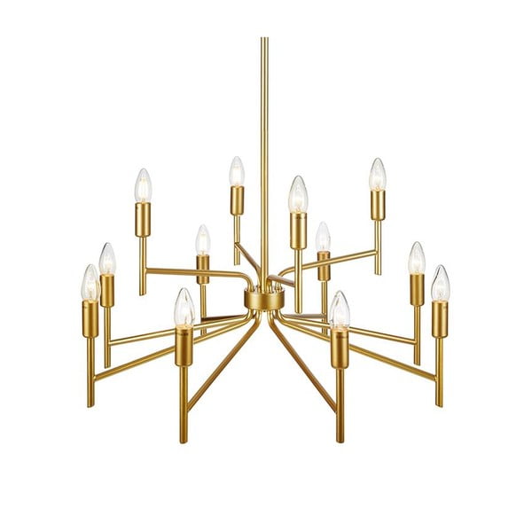 Lampa wisząca w kolorze złota z 12 kloszami Markslöjd Regent-image-3