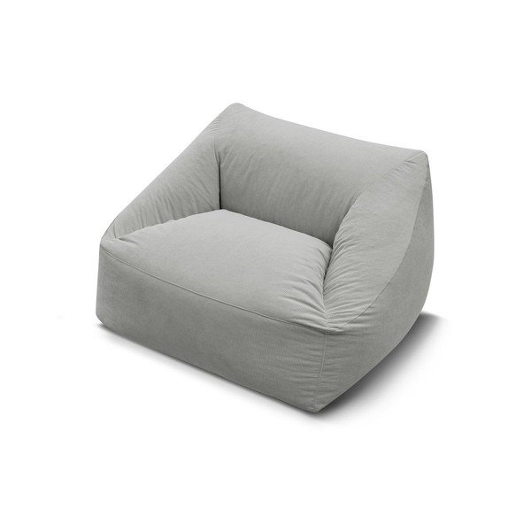 Jasnoszary sztruksowy worek do siedzenia Lilibet – Bobochic Paris-image-3