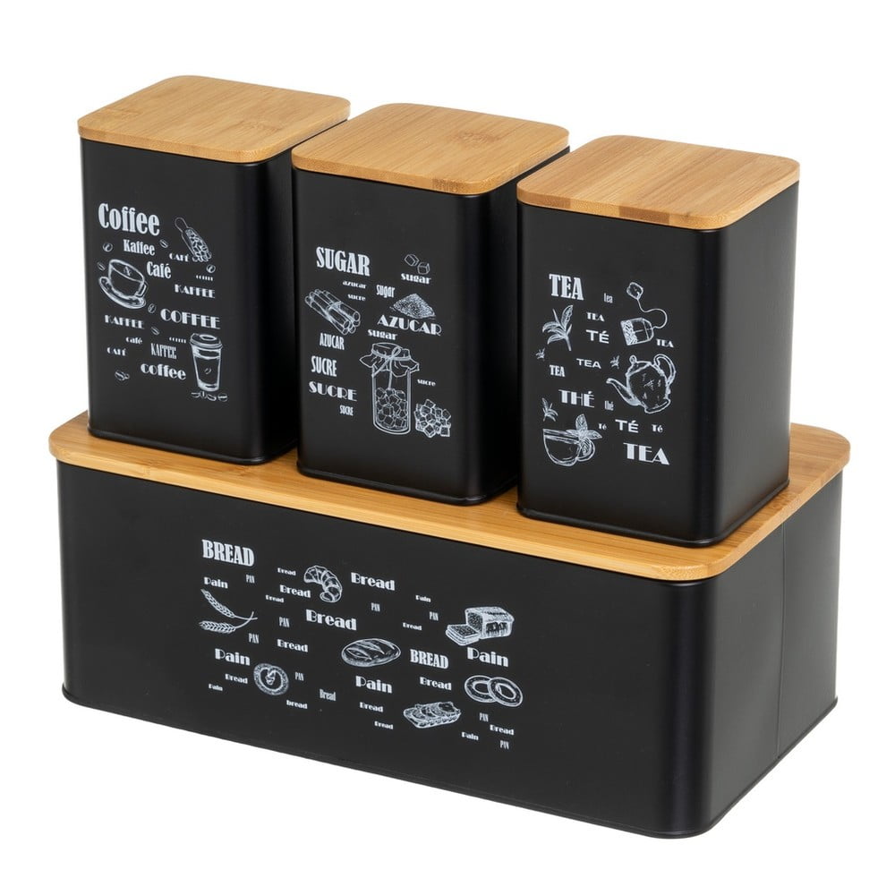 Stalowe pojemniki 4 szt. – Casa Selección