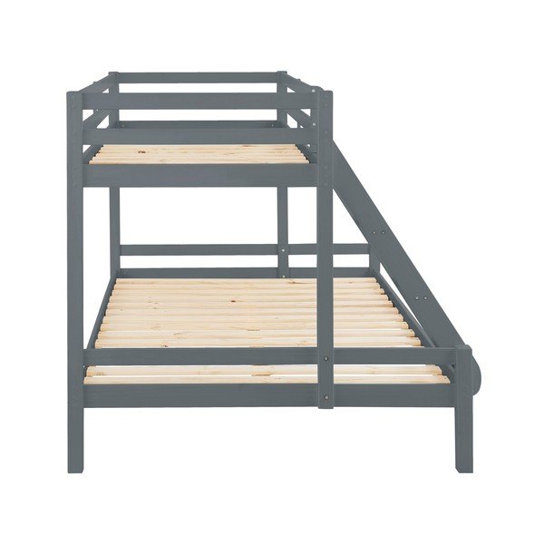 Szare łóżko piętrowe z drewna sosnowego Støraa Alpi2-image-3